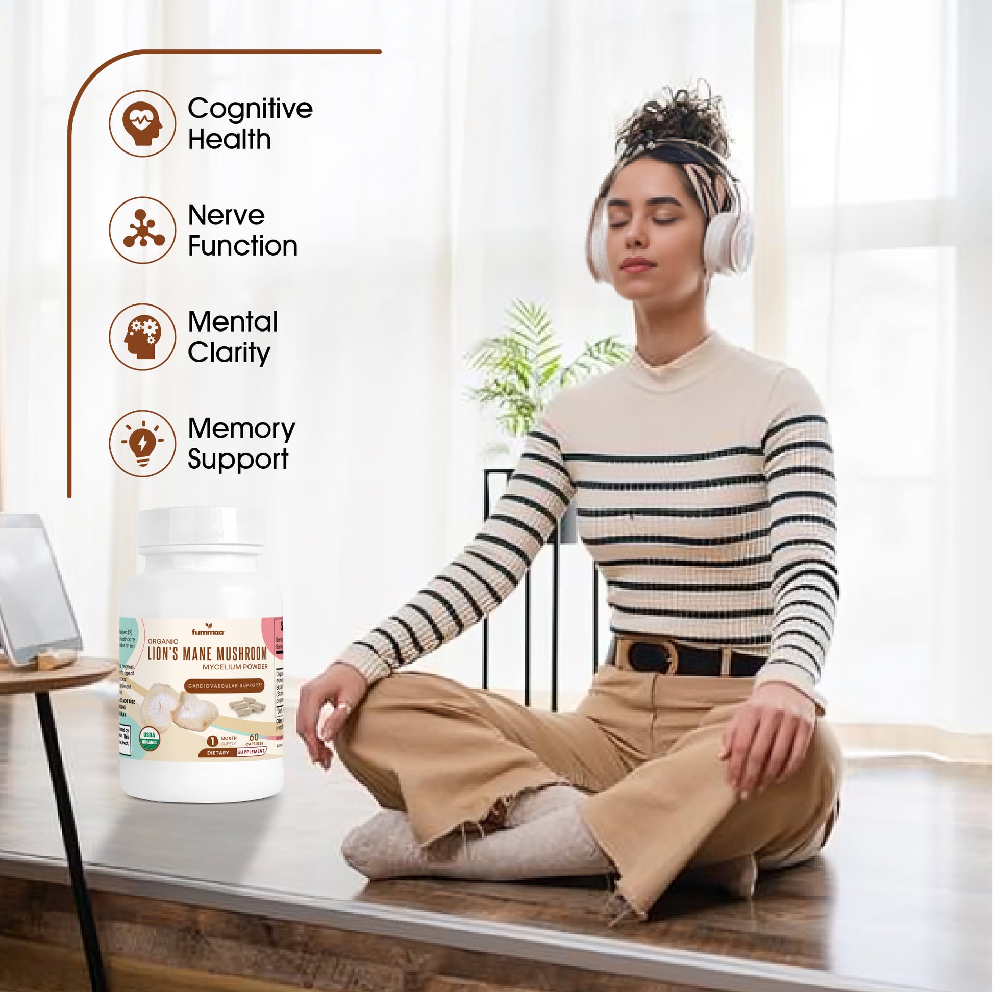 Lions Mane for Cognitive Health | Nerve Function | Mental Clarity | Memory Support