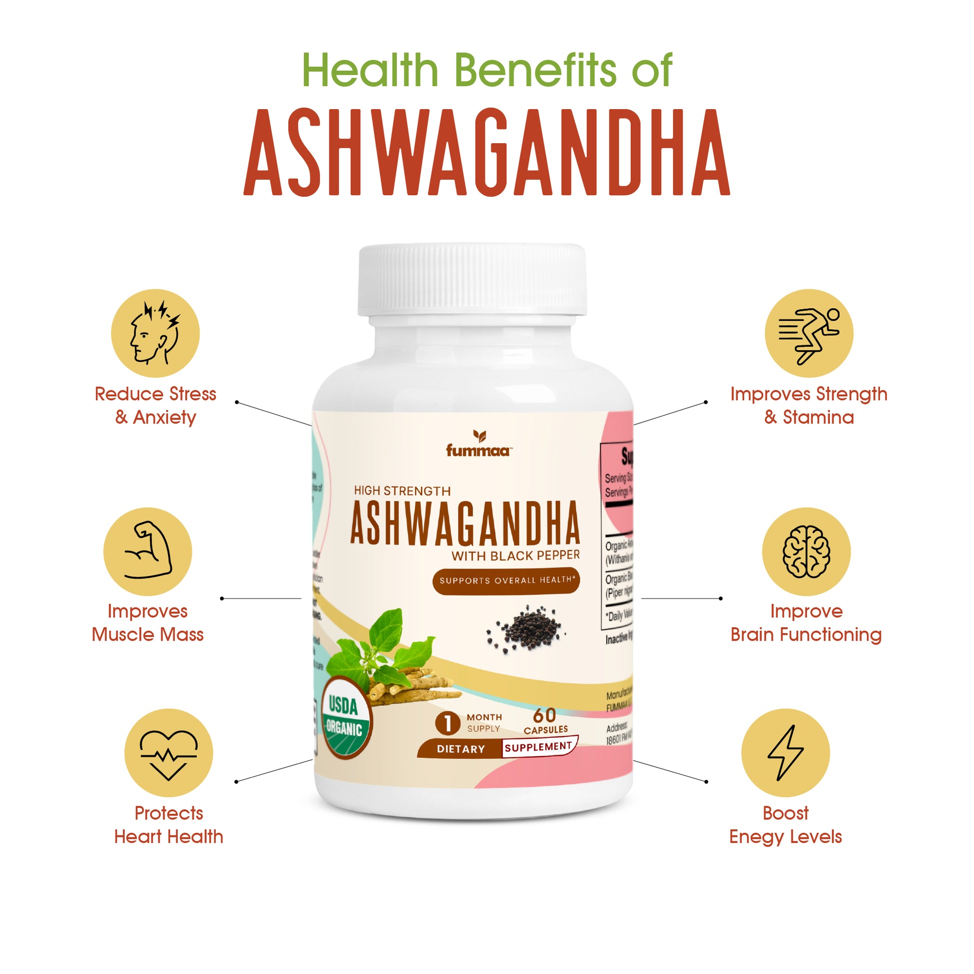 health benefits roots of ashwagandha plant