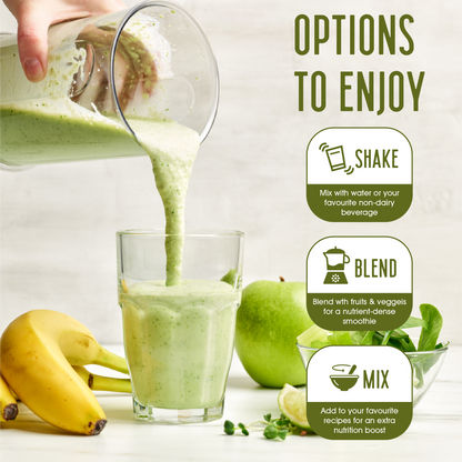 Batido de verduras ultralimpio
