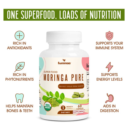 benefits of moringa pure capsules, superfood moringa health benefits