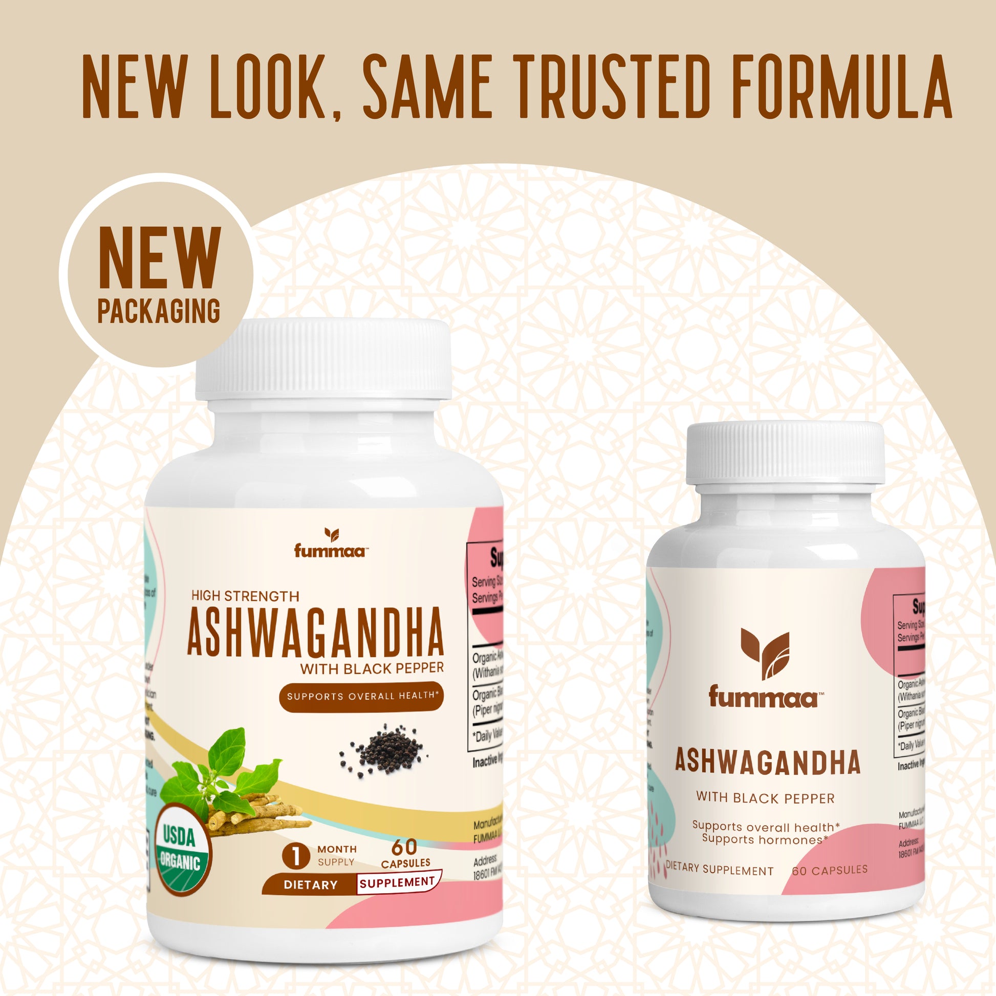 Certified Organic Ashwagandha Root Capsules