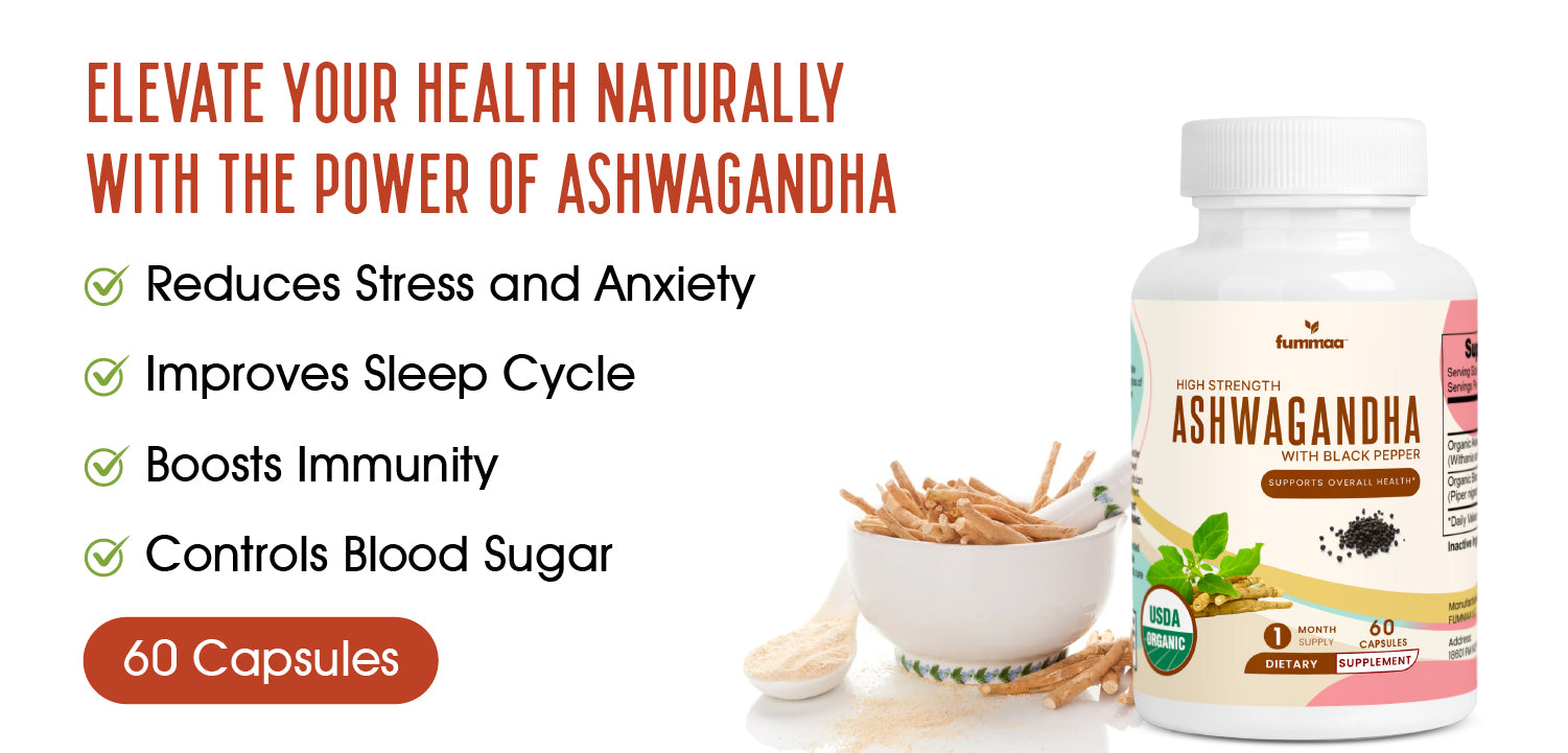 Ashwagandha Root Extract for Better Sleep and Control Blood Sugar Level