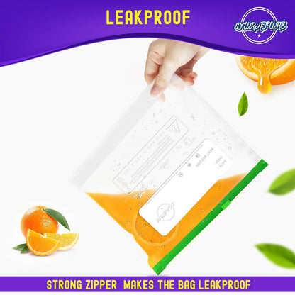 Quart Ziplock Food Bags (1L) – 50 Pcs