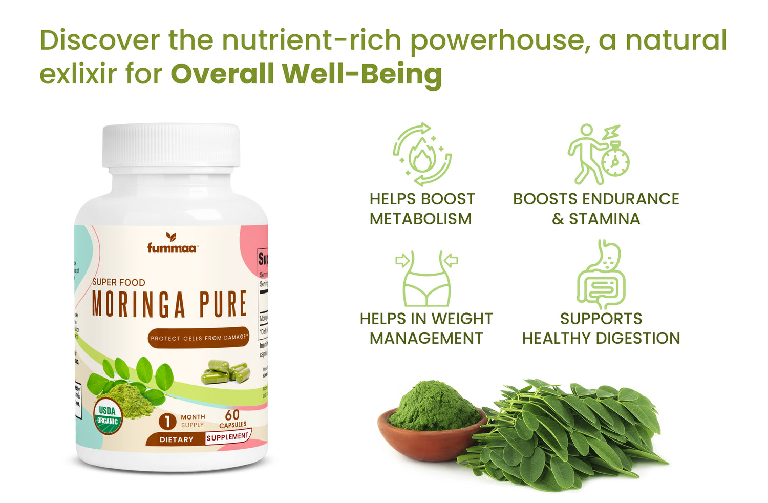 Organic Moringa for overall well being