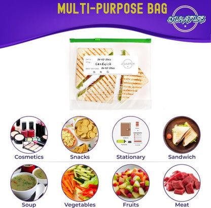 Quart Ziplock Food Bags (1L) – 50 Pcs