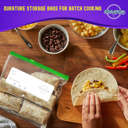 Quart Ziplock Food Bags (1L) – 50 Pcs